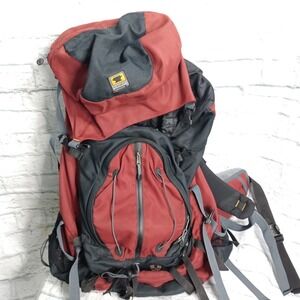 Mountainsmith Internal Frame Backpacking Pack Red Black Large Hiking Bag